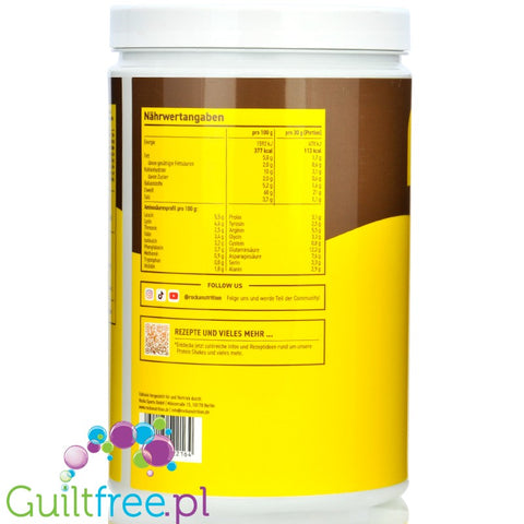 Rocka Nutrition Protein Shake Banana Chocolate Split 1kg - vegan protein shake with 4 sources of plant protein without sugar.