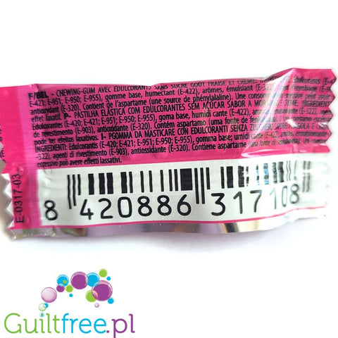 Clix One Fresa y Nata - sugar-free chewing gum in Strawberry with Cream flavor