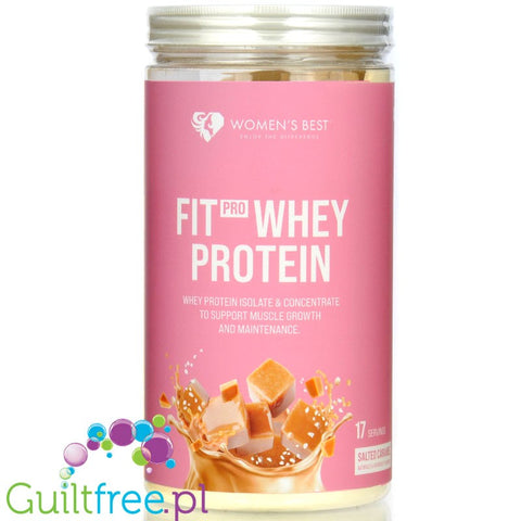 Women's Best Fit Pro Whey Salted Caramel 510g - odżywka proteinowa dla kobiet, smak Solony Karmel