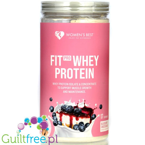 Women's Best Fit Pro Whey Blueberry Cheesecake 510g - odżywka proteinowa dla kobiet, smak Sernik Jagodowy