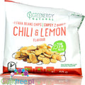 Greenergy Fava Beans Chili & Lemon crunchies, 17g of fiber & 23g of protein