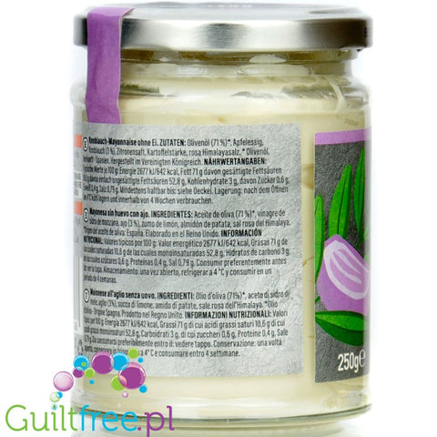 Hunter & Gather Egg Free Mayo Garlic - wegański czosnkowy keto majonez na oliwie