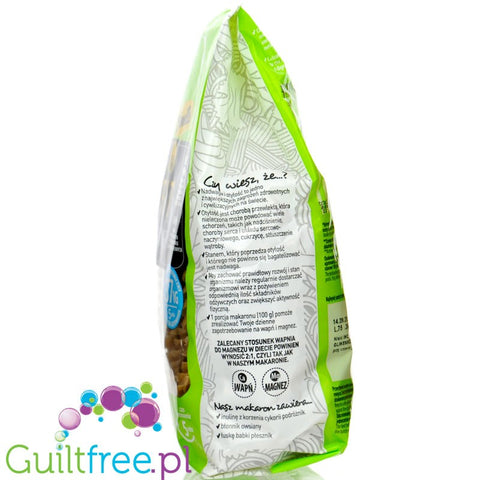 Novelle makaron semolinowy razowy fit świderki IG37 - makaron o nikim indeksie glikemicznym z błonnikiem, magnezem i wapniem