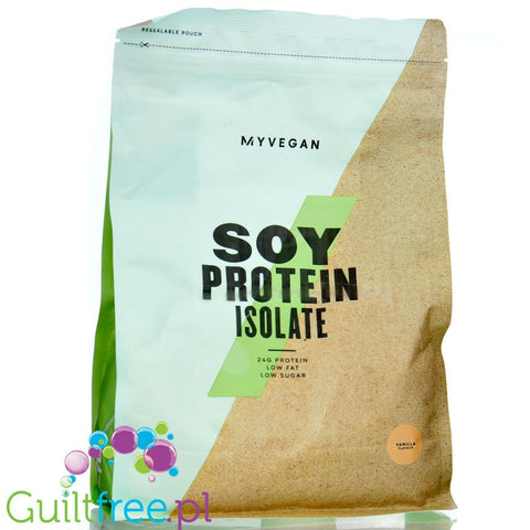 MyProtein Vegan Soy Protein Isolate Vanilla 1kg - wegańska odżywka białkowa, izolat białka sojowego