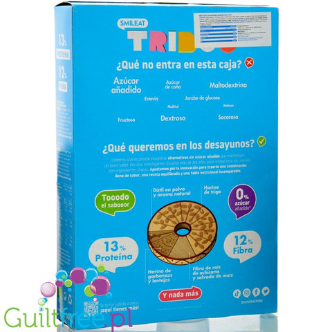 Triboo Smileat Bio - sugar-free multigrain wheels 13% protein & 12% fiber