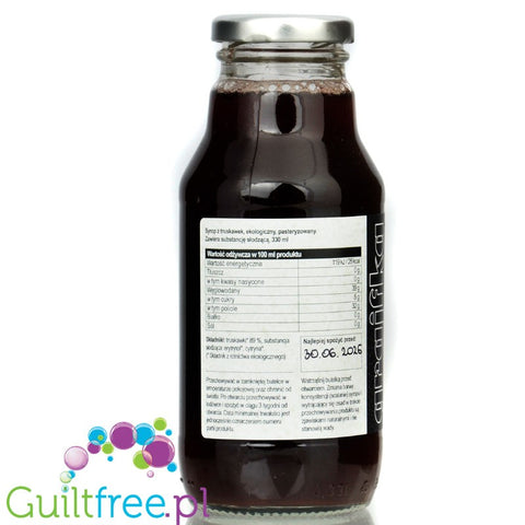 Manufaktura Grajfka Keto Strawberry Syrup - organic strawberry syrup with erythrol without added sugar