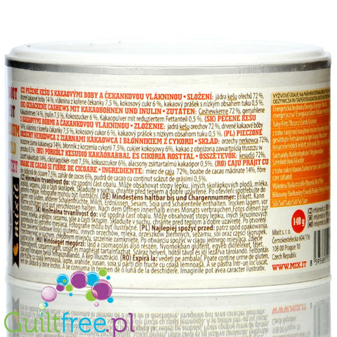 MixIt Power Crunch Nuts - roasted cashews with cocoa beans and chia fiber