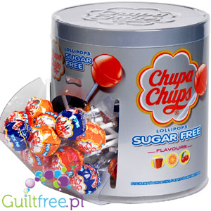 Chupa Chups SugarFree Lolly Cherry Flavor