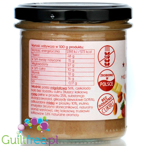 Five Transformations KETO Sugar-free almond and strawberry cream with stevia and erythrol