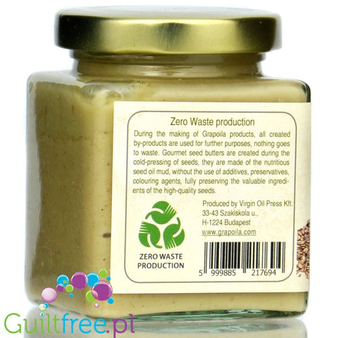 Grapoila Sesame Butter - raw cold-pressed tahini light sesame pulp 100%.