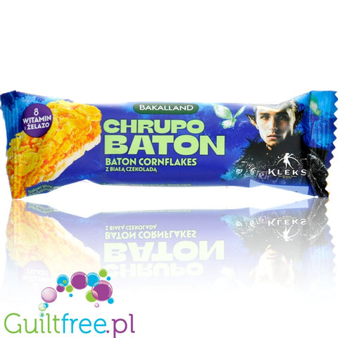 Bakalland Chrupo Baron - cereal bar with cornflakes, honey and white chocolate 95kcal