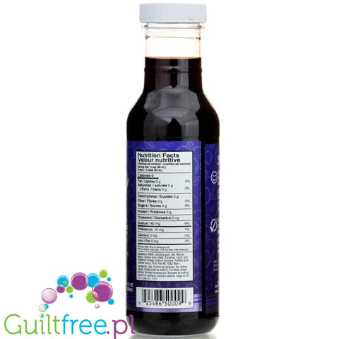 Sinfit Syrup Blueberry - syrop jagodowy bez cukru, tłuszczu i kalorii