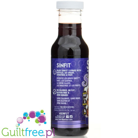 Sinfit Syrup Blueberry - berry syrup without sugar, fat and calories