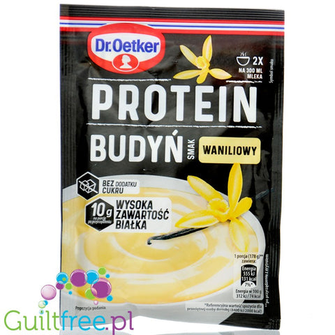 Dr. Oetker Protein pudding - vanilla flavor - vanilla protein pudding powder 10g protein