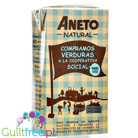 Aneto Natural Fish Broth 1L - slow-cooked monkfish and cod bouillon with 7kcal vegetables