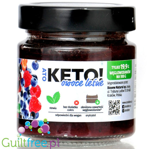 A to Dobre KETO Konfitura Owoce Leśne 31kcal - bez dodatku cukru, ze stewią i erytrolem