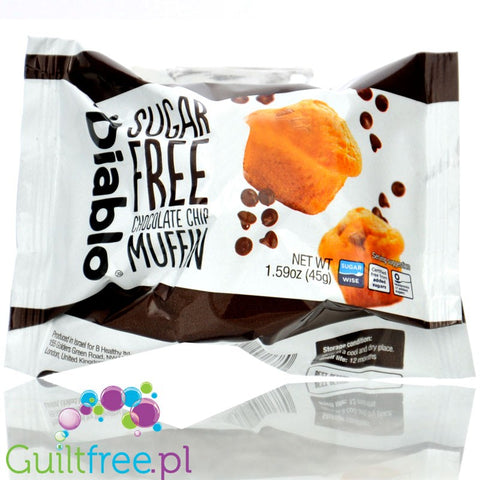 Diablo Sugar Free Chocolate Chip Muffins - muffineka bez cukru z kawałkami czekolady