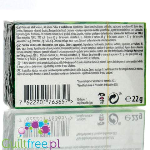 Trident 60 Minutes Spearmint - sugar-free chewing gum - liquid agent gums