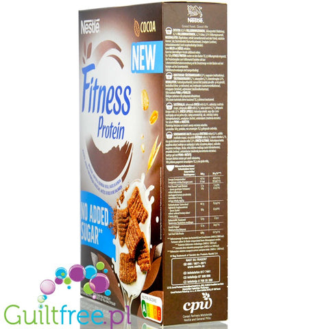 Nestle Fitness Protein Cacao - whole grain breakfast cereal with quinoa, no added sugar