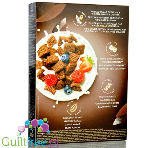 Nestle Fitness Protein Cacao - whole grain breakfast cereal with quinoa, no added sugar