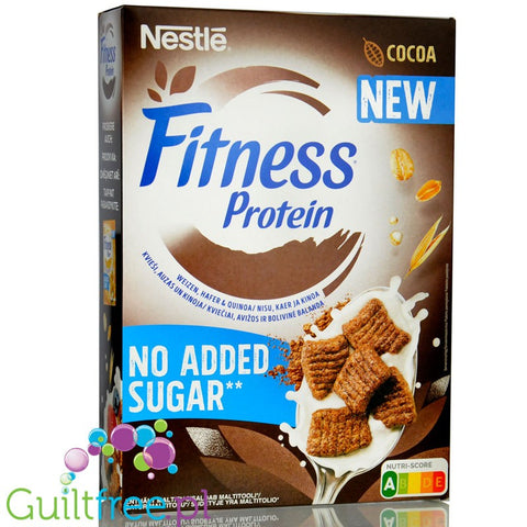 Nestle Fitness Protein Cacao - whole grain breakfast cereal with quinoa, no added sugar