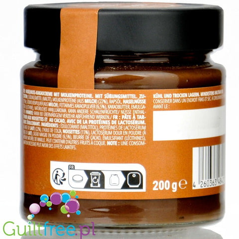 Foodspring Protein Cream Hazelnut - krem proteinowy czekoladowy z orzechami laskowymi bez dodatku cukru