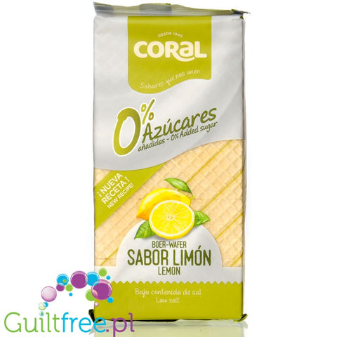Coral Wafer Limon - rodzinne wafle z kremem cytrynowym bez dodatku cukru
