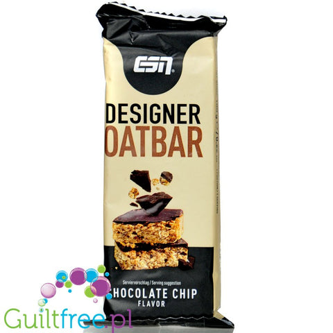 ESN Designer Oat Bar Chocolate Chip 100g - wegański owsiany baton o smaku ciasteczkowym z ciemną czekoladą