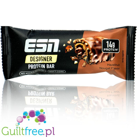 ESN Designer Bar Hazelnut Nougat - proteinowy baton z kremem czekoladowym w mlecznej czekoladzie