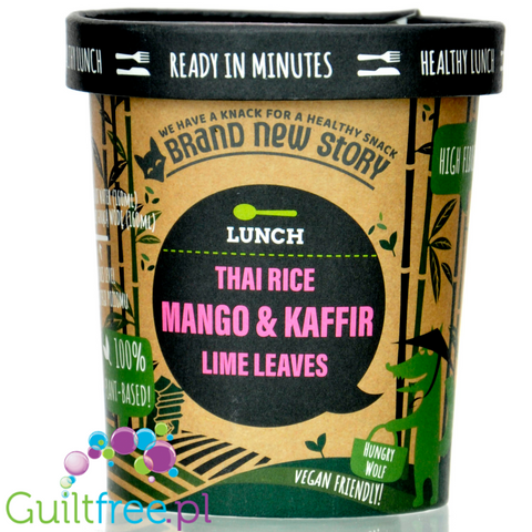 Brand New Story Lunch, Thai Rice Mango & Kaffir Lime - danie instant, ryż tajski z mango i limonką kaffir