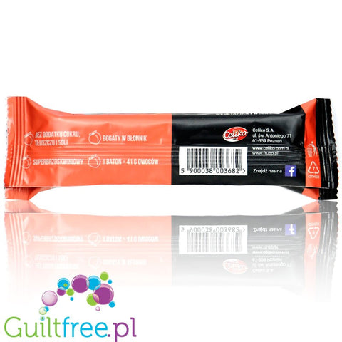 Frupp Peach - crunchy freeze-dried fruit bar 34 kcal, 28% fiber