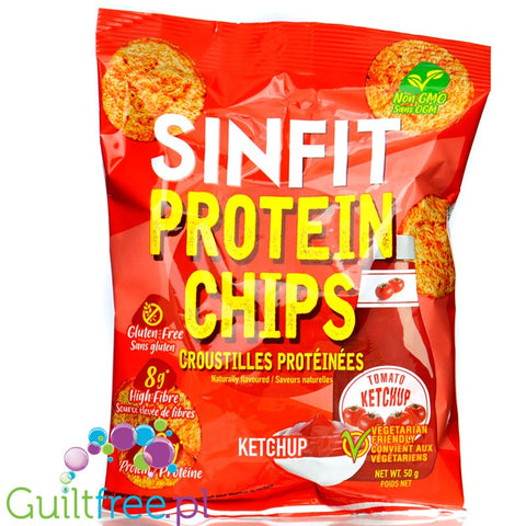 Sinfit Protein Chips Ketchup - gluten-free ketchup chips 20g protein