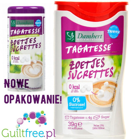 Tagatesse Sucrettes 0kcal - dyspenser 650 tabletek, słodzik zero  kalorii w pastylkach z tagatozą