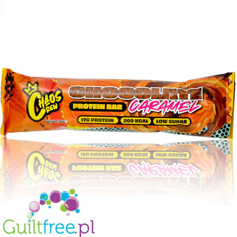 Chaos Crew Protein Bar Chocolate Caramel - protein bar 17g protein & 209kcal