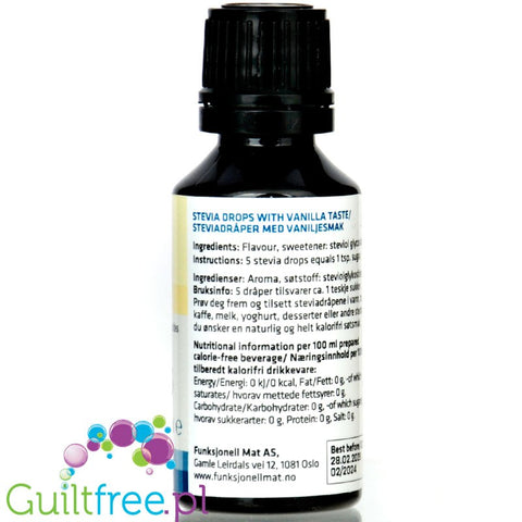 Sukrin Stevia Drops Neutral - sweetening drops with stevia
