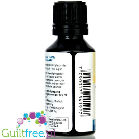 Sukrin Stevia Drops Vanilla - vanilla flavor with stevia without sugar and calories