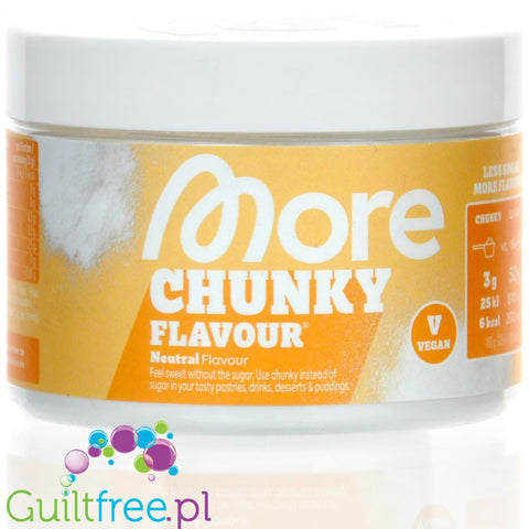 More Nutrition Chunky Flavor Neutral 150g - błonnikowy słodzik w proszku do deserów i owsianek, 85% błonnika
