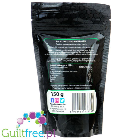 BioGol Pumpkin Seeds Protein - pure organic pumpkin seed protein without sweeteners or flavors, 65% protein
