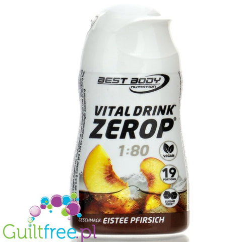 Vital Drink Zerop Ice Tea Peach - skoncentrowany smacker do wody z witaminami, Herbata Brzoskwiniowa