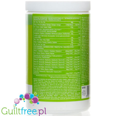 MyProtein Vegan Clear Soy Protein, Lemon & Lime - vegan ultra-light nutrient, hydrolysate, 20g protein in 106kcal