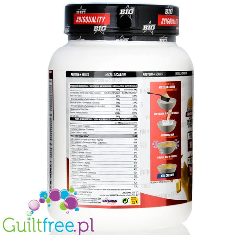 BIG® Micellar Casein, Mowgly White Chocolate 1kg - Casein with Lacprodan MicelPure®, White Chocolate & Buttery Biscuit