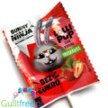 Bunny Ninja Lolli Pop, Truskawka 14kcal - bezcukrowy lizak o smaku truskawkowym z ksylitolem