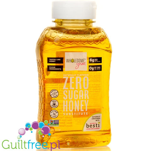 Wholesome Allulose Zero Sugar Honey Substitute 312g - honey flavored sweetener syrup