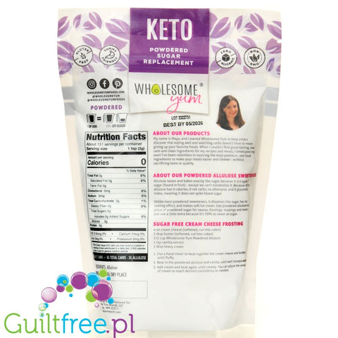 Wholesome Allulose Powder 454g - sweetener allulose powder, powder.