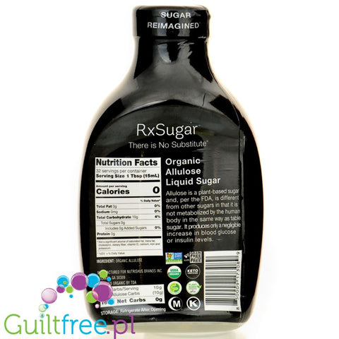 RxSugar Allulose 473ml - sweetener, allulose in liquid syrup