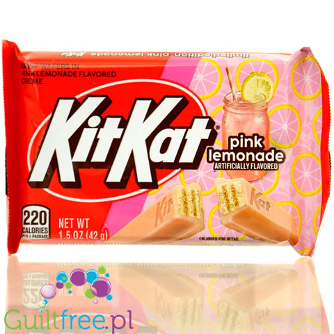 KitKat Pink Lemonade (CHEAT MEAL) - Sweet and sour pink KitKat in white chocolate.