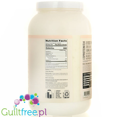 IsoPure Zero Carb Pure 1.36kg - lactose-free protein supplement, zero carbs 100kcal & 25g protein