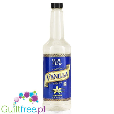 Choc Zero Coffe Syrup, Vanilla - syrop do kawy bez cukru i sukralozy z błonnikiem