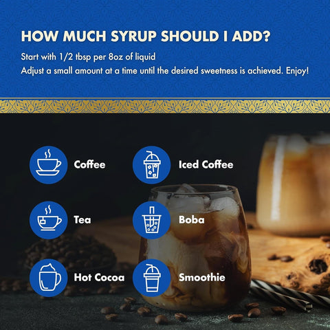 Choc Zero Coffe Syrup, Vanilla - syrop do kawy bez cukru i sukralozy z błonnikiem