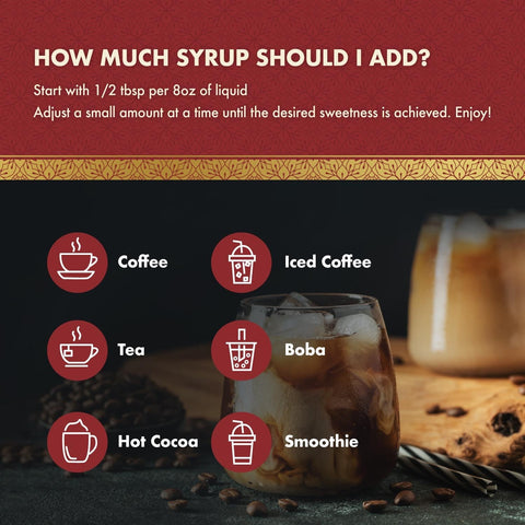 Choc Zero Coffe Syrup, Hazelnut - syrop do kawy bez cukru i sukralozy z błonnikiem, smak Orzech Laskowy